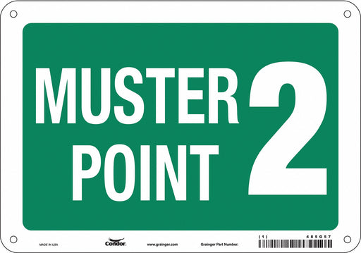 Safety Sign 7 in x 10 in Polyethylene