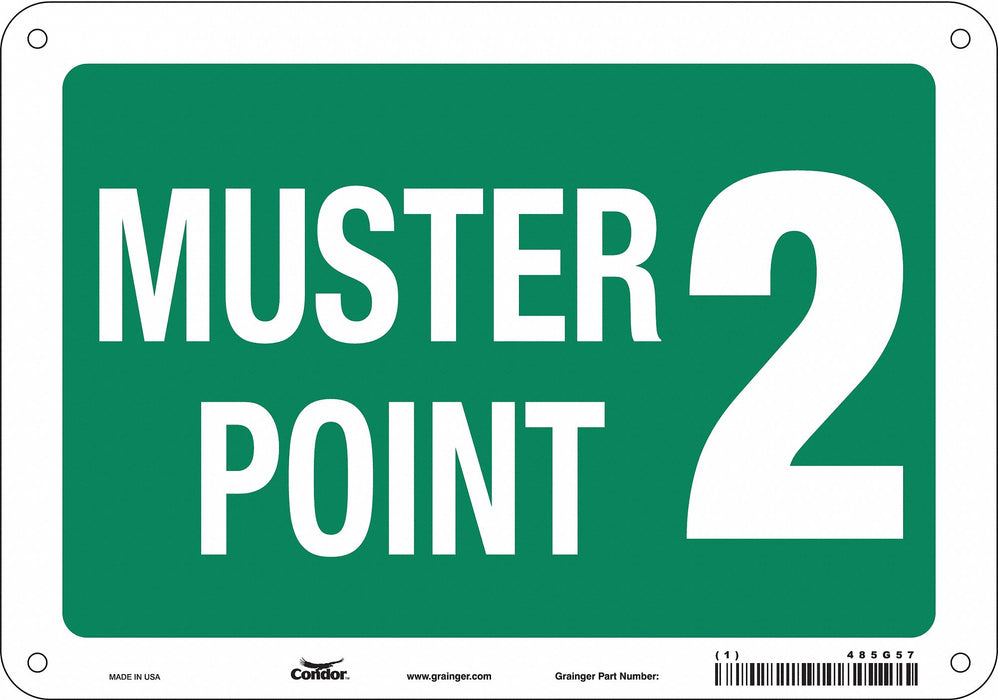 Safety Sign 7 in x 10 in Polyethylene