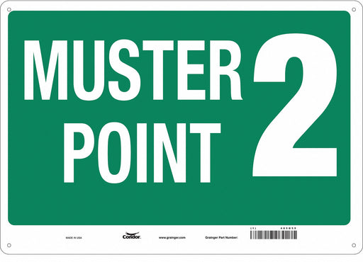 Safety Sign 14 in x 20 in Polyethylene