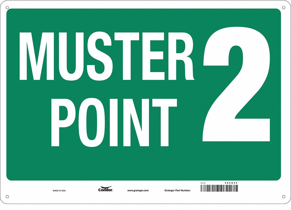 Safety Sign 14 in x 20 in Polyethylene