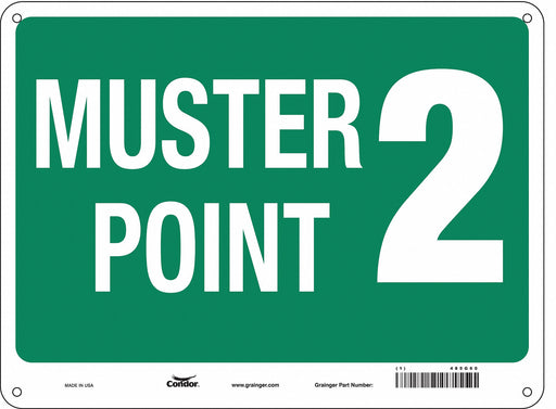 Safety Sign 18 in x 24 in Polyethylene