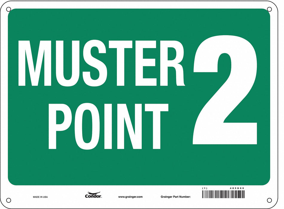 Safety Sign 18 in x 24 in Polyethylene