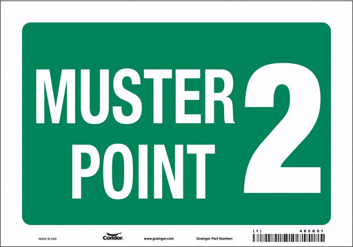 Safety Sign 7 in x 10 in Vinyl