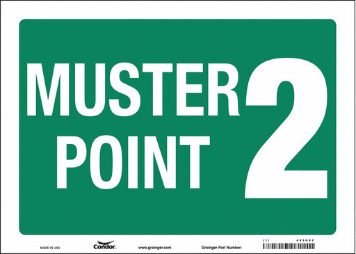 Safety Sign 10 in x 14 in Vinyl