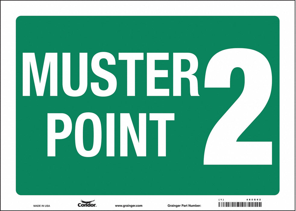 Safety Sign 10 in x 14 in Vinyl