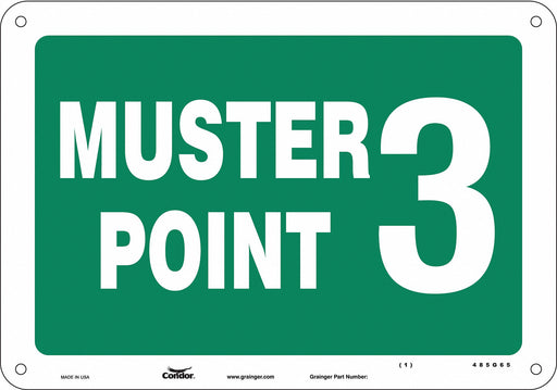 Safety Sign 7 in x 10 in Aluminum