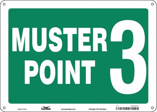 Safety Sign 10 in x 14 in Aluminum