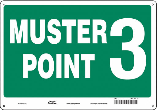 Safety Sign 14 in x 20 in Aluminum