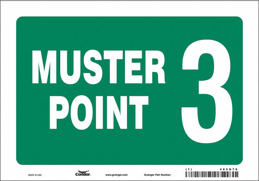 Safety Sign 7 in x 10 in Vinyl