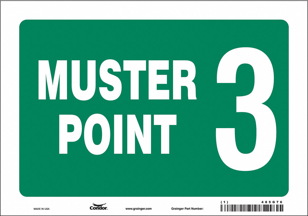 Safety Sign 7 in x 10 in Vinyl
