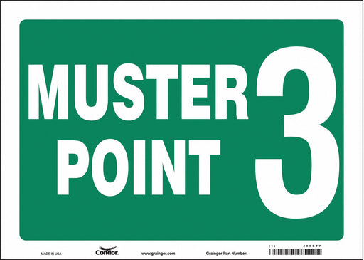 Safety Sign 10 in x 14 in Vinyl