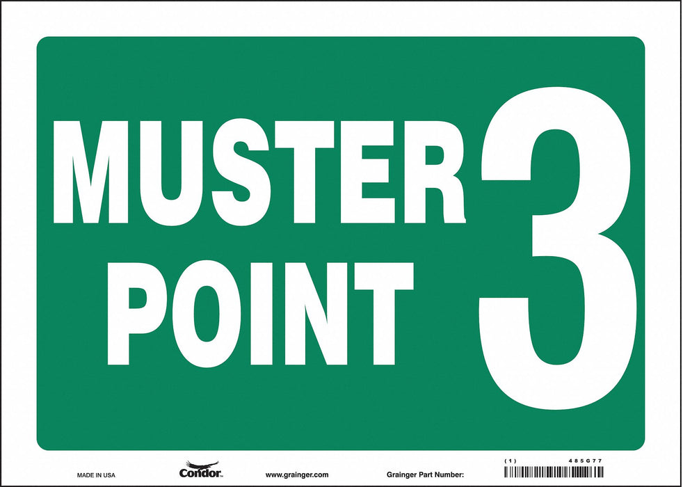 Safety Sign 10 in x 14 in Vinyl
