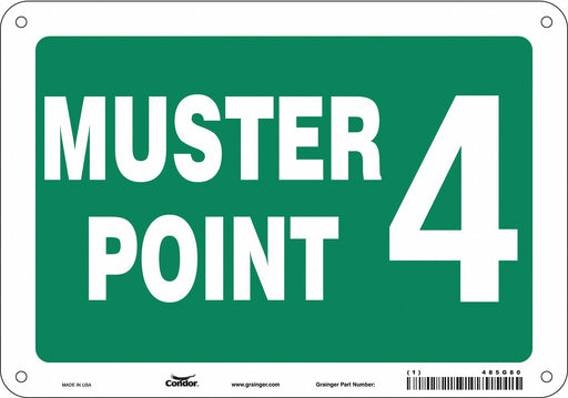 Safety Sign 7 in x 10 in Aluminum
