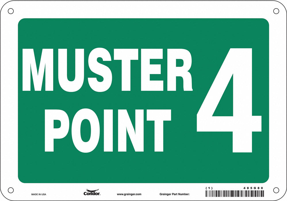 Safety Sign 7 in x 10 in Aluminum