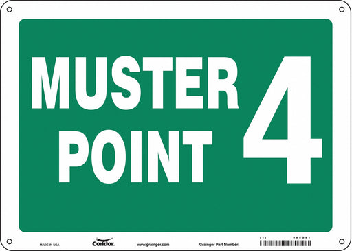 Safety Sign 10 in x 14 in Aluminum
