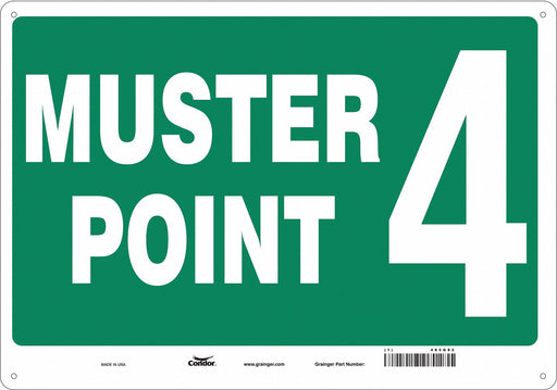 Safety Sign 14 in x 20 in Aluminum
