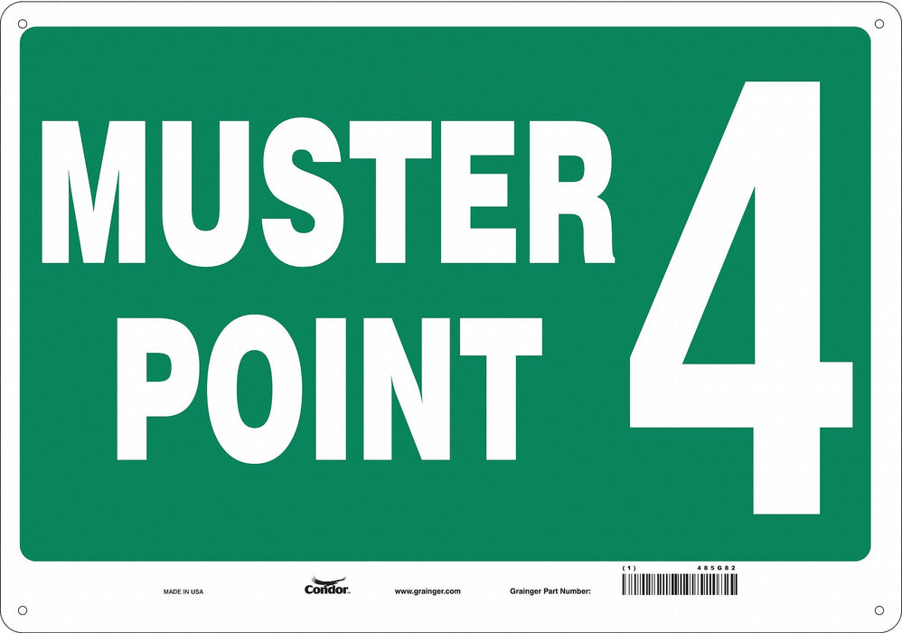 Safety Sign 14 in x 20 in Aluminum