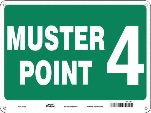 Safety Sign 18 in x 24 in Polyethylene