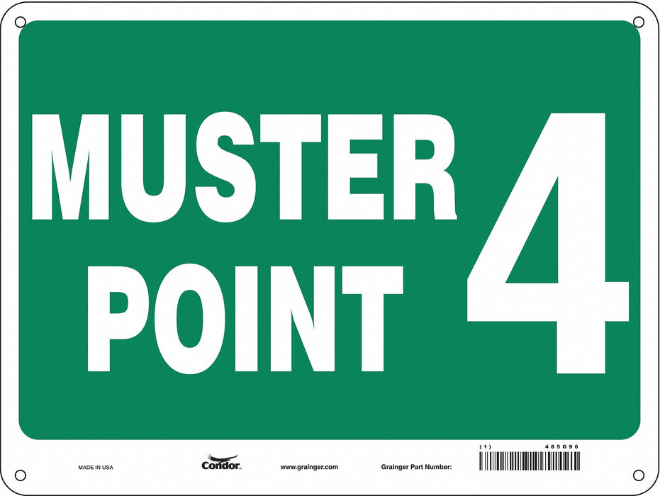 Safety Sign 18 in x 24 in Polyethylene