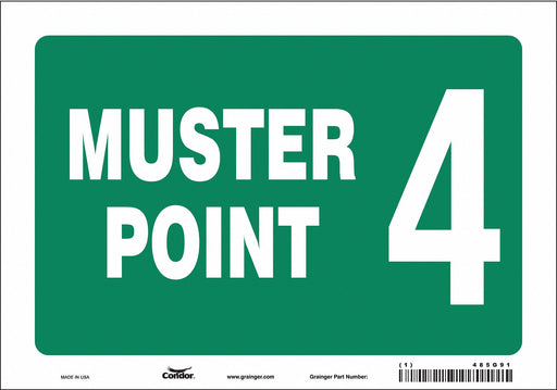 Safety Sign 7 in x 10 in Vinyl