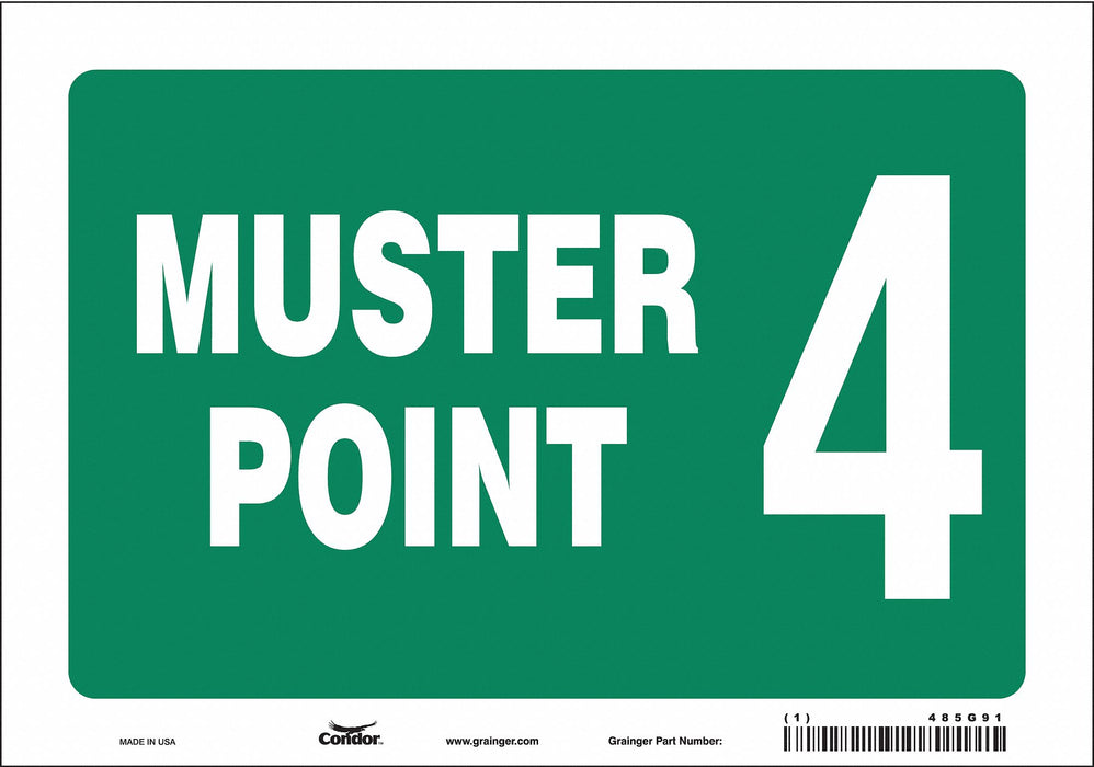 Safety Sign 7 in x 10 in Vinyl
