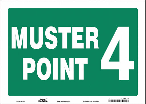 Safety Sign 10 in x 14 in Vinyl