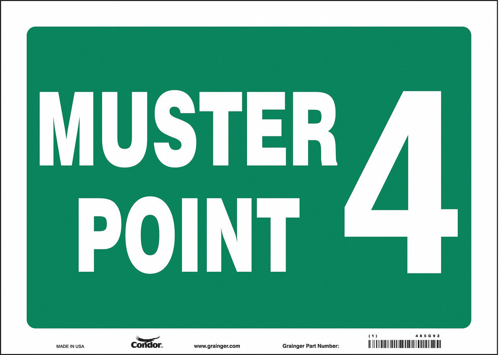 Safety Sign 10 in x 14 in Vinyl