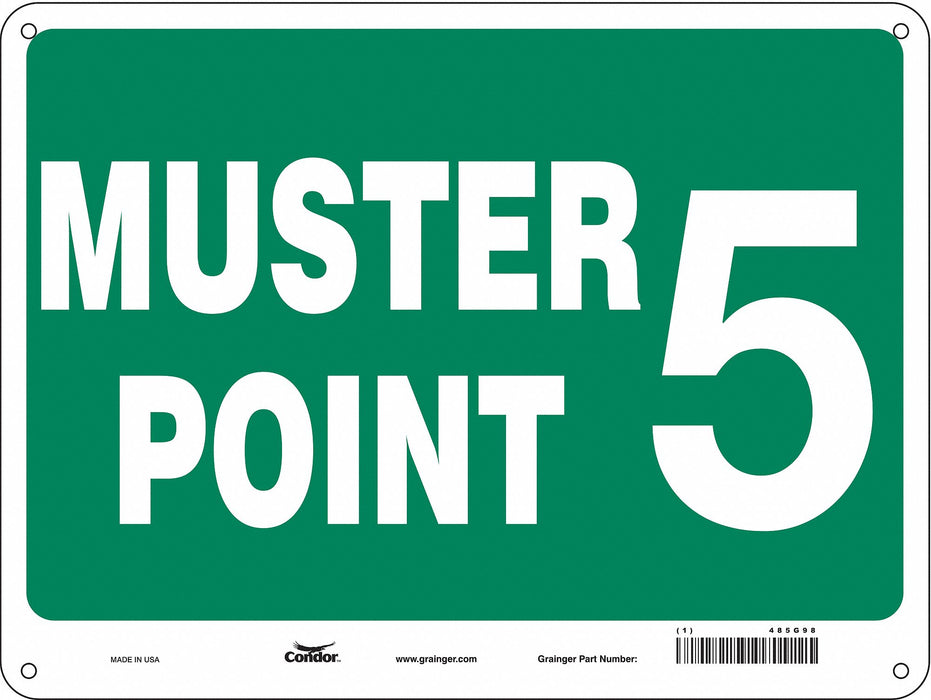 Safety Sign 18 in x 24 in Aluminum