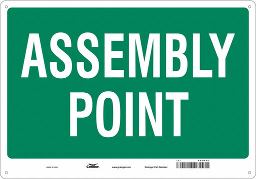 Safety Sign 14 in x 20 in Aluminum