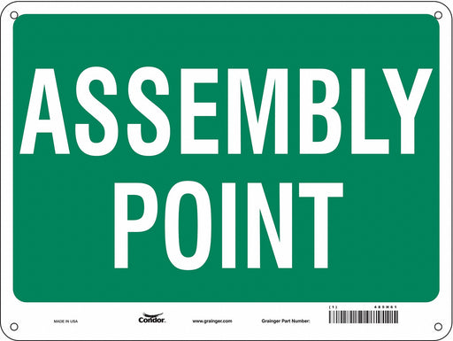 Safety Sign 18 in x 24 in Aluminum