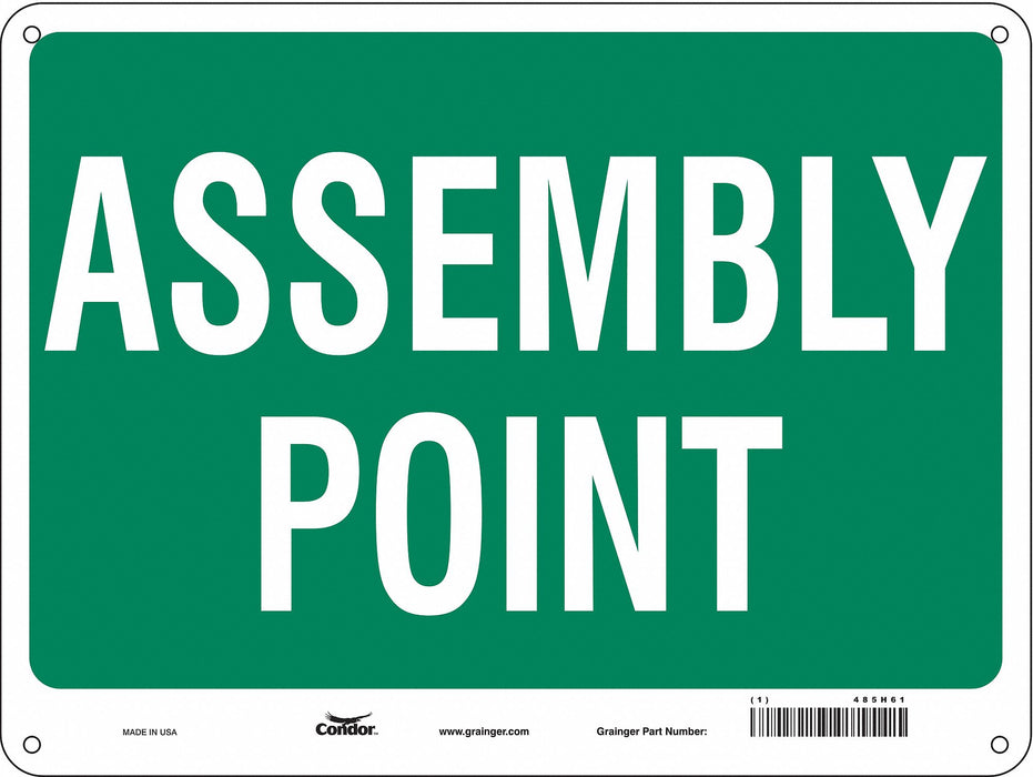 Safety Sign 18 in x 24 in Aluminum