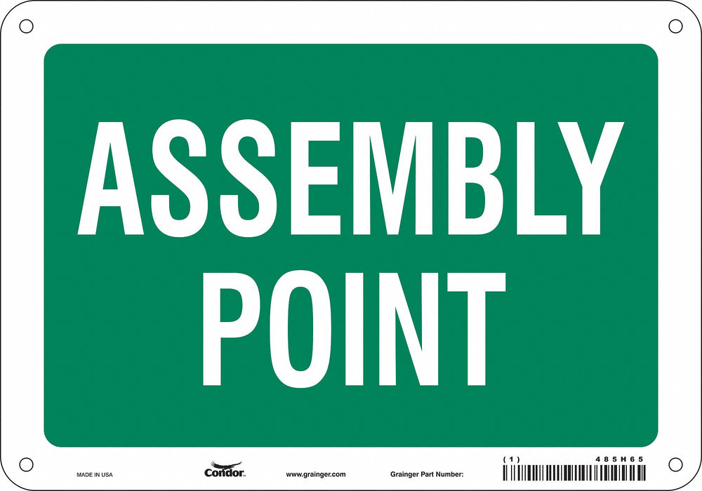 Safety Sign 7 in x 10 in Polyethylene