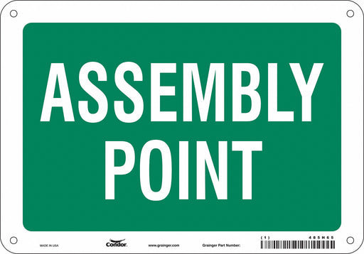 Safety Sign 7 in x 10 in Polyethylene