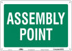 Safety Sign 10 in x 14 in Polyethylene