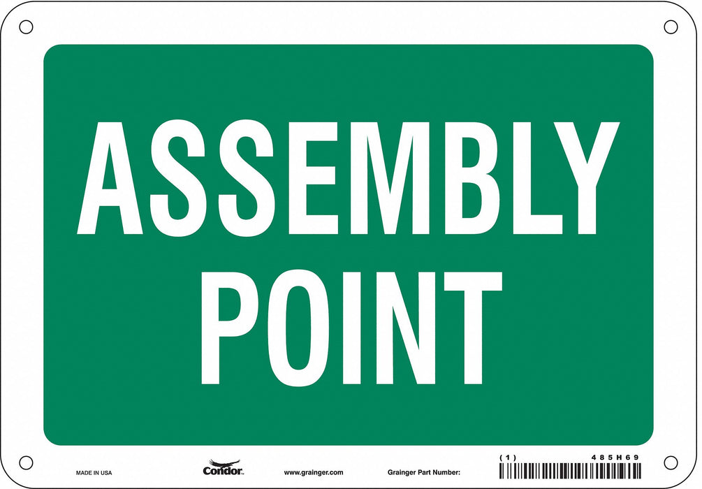 Safety Sign 7 in x 10 in Vinyl