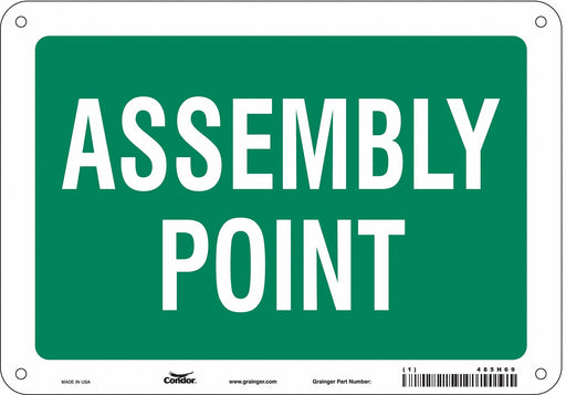 Safety Sign 7 in x 10 in Vinyl