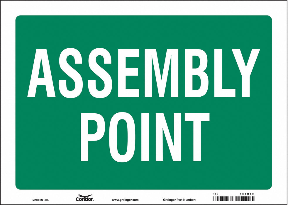 Safety Sign 10 in x 14 in Vinyl