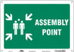 Safety Sign 10 in x 14 in Aluminum