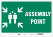 Safety Sign 14 in x 20 in Aluminum
