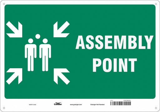 Safety Sign 14 in x 20 in Polyethylene
