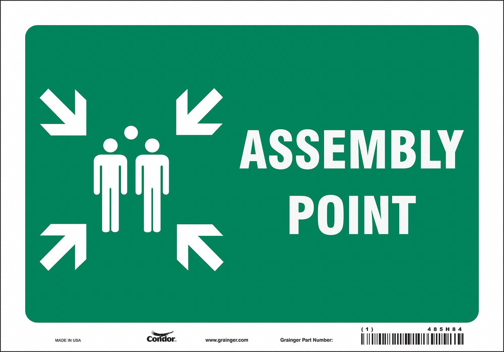 Safety Sign 7 in x 10 in Vinyl