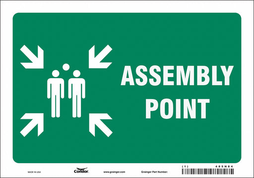 Safety Sign 7 in x 10 in Vinyl