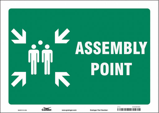 Safety Sign 10 in x 14 in Vinyl