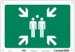 Safety Sign 7 in x 10 in Aluminum