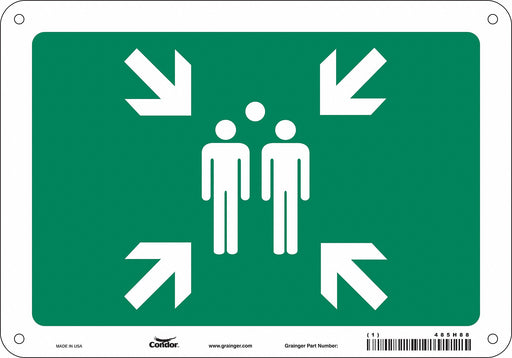 Safety Sign 7 in x 10 in Aluminum