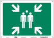 Safety Sign 10 in x 14 in Aluminum