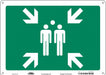 Safety Sign 10 in x 14 in Polyethylene