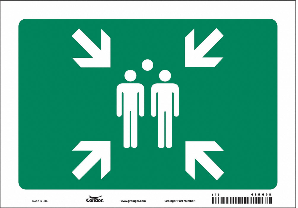 Safety Sign 7 in x 10 in Vinyl