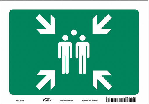 Safety Sign 7 in x 10 in Vinyl