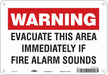 Safety Sign 7 in x 10 in Aluminum
